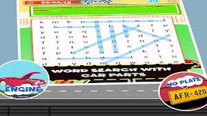Car Word Search For Kids Games - ABC Cars Coloring Screenshot 3