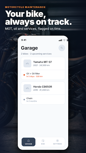 Revvo: Motorcycle Maintenance Screenshot 0