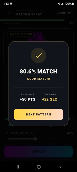 Spray Pattern Match Screenshot 3