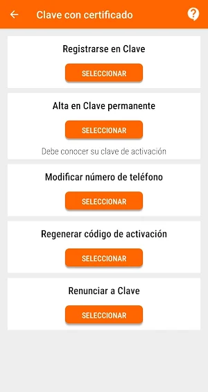 Asistente Clave y Clave Permanente Screenshot 1