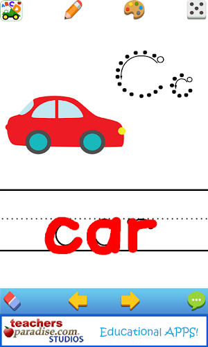Kids ABCs Vehicles Flash Cards Screenshot 2
