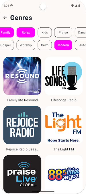 Bible Waves - christian radios Screenshot 2