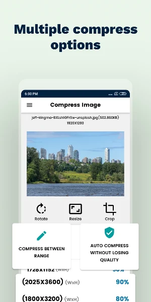Quality Image Compressor Screenshot 2
