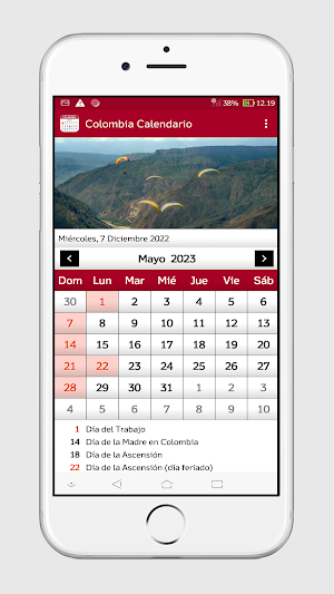 Colombia Calendario 2023 Screenshot 1