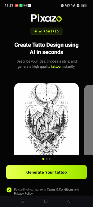 AI Tattoo Design Generator Screenshot 0