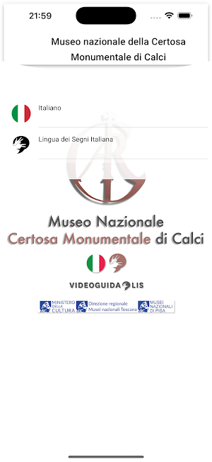 Certosa di Calci Guida ITA LIS Screenshot 0