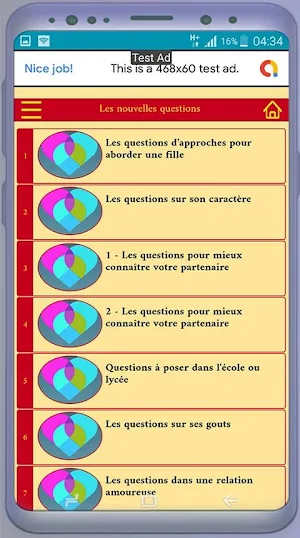 Questions à poser à une fille Screenshot 3