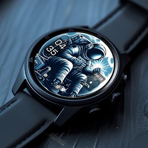 Key WF84 Astronaut Watch Face Screenshot 2