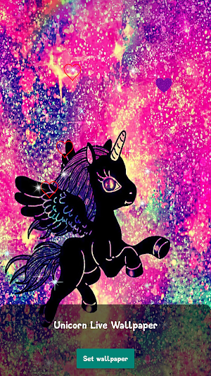 Neon Unicorn Live Wallpaper Screenshot 0