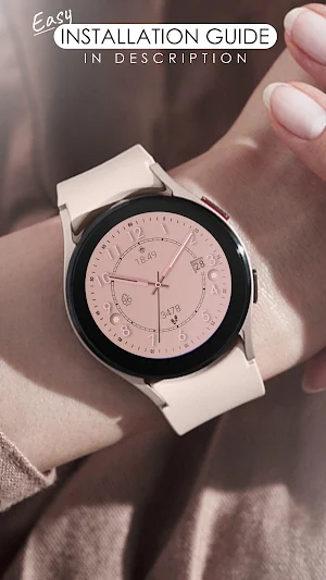 Rose gold elegant watch face Screenshot 1