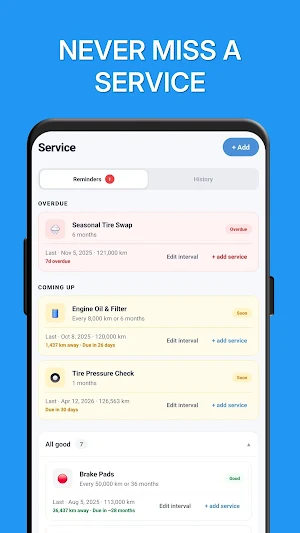 AutoLog Fuel & Service Tracker Screenshot 3