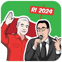 Stiker Ganjar Anies for 2024