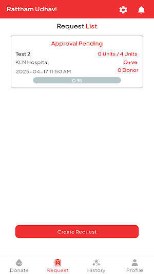 Raththam Blood Donation App Screenshot 1