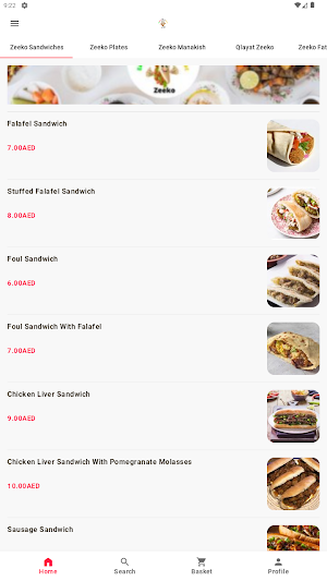 Zeeko restaurant Screenshot 0