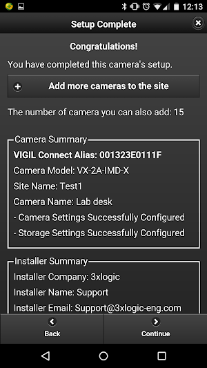 3xLOGIC VISIX Setup Tool Screenshot 2