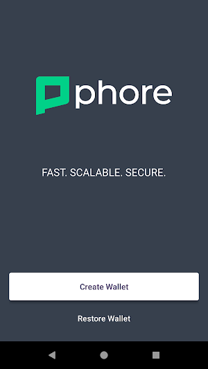 Phore Blockchain Wallet Screenshot 0