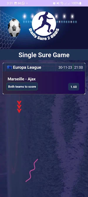 Daily Sure 2 Odds Screenshot 3