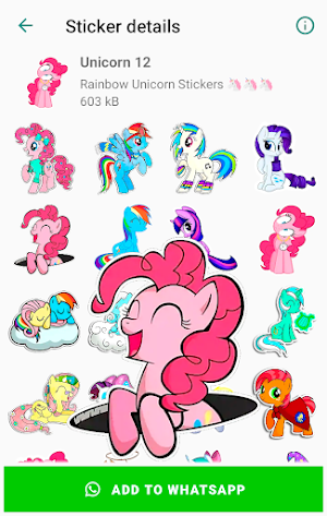 Unicorn stickers for WhatsApp Screenshot 3
