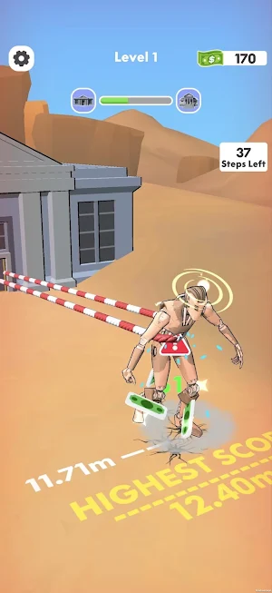 Robot Pulling House Screenshot 2