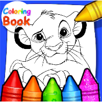 Coloring King Lion