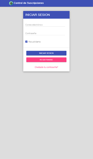 Control de Suscripciones Screenshot 1