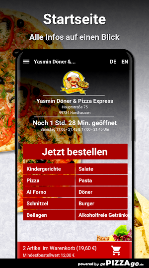 Yasmin Döner-Pizza Nordhausen Screenshot 1
