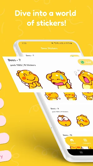 Bees Stickers Screenshot 1