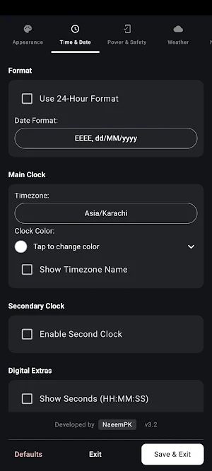 AOD Clock Screenshot 3