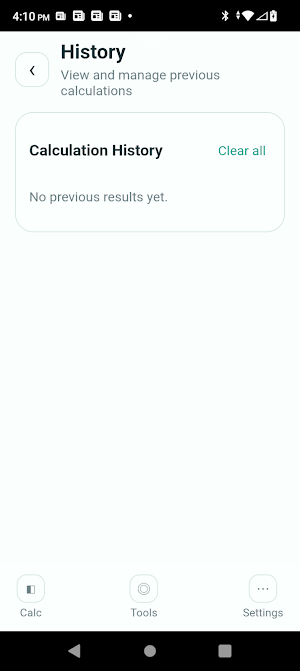 HM Calculator Screenshot 2