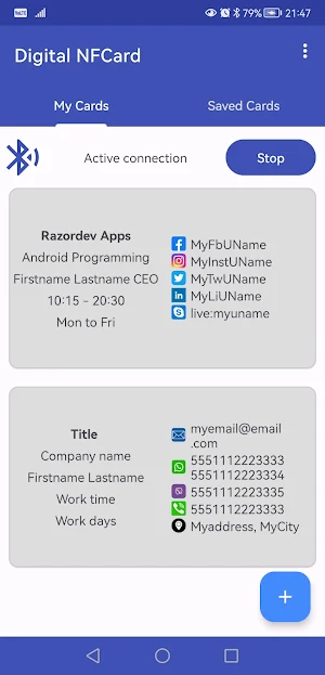 Digital NFCard Screenshot 2
