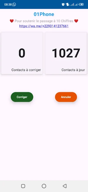 01Contacts Screenshot 1