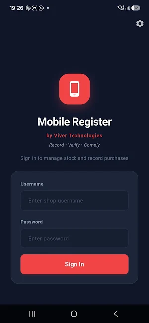 VT Mobile Register Screenshot 0