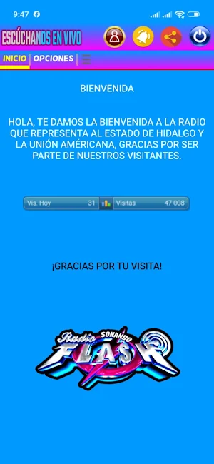 Sonando Radio Flash Screenshot 1