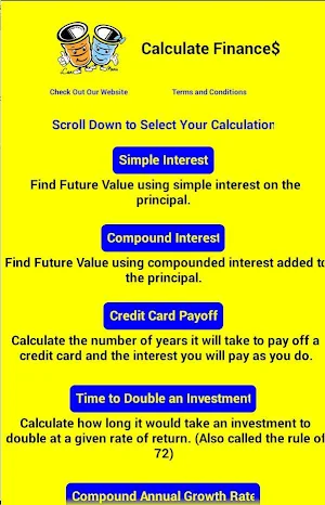 Tablet Financial Calculator Screenshot 0