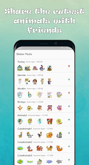 Cute Animals - WAStickerApps Screenshot 1