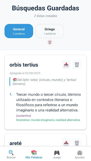 Nomilia: Diccionario Glosario Screenshot 3