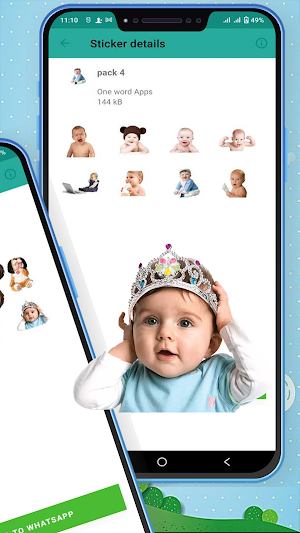 Cute Baby Sticker for WhatsApp Screenshot 2