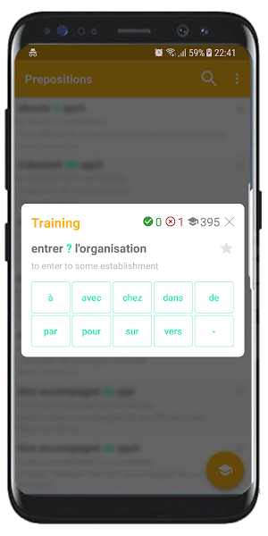 Prepositions - French Language Grammar Lessons Screenshot 2