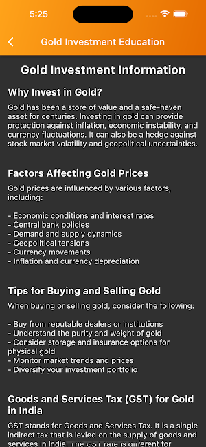 Indian Gold Price Calculator Screenshot 3