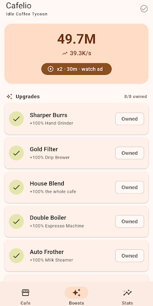 Cafelio: Idle Coffee Tycoon Screenshot 1