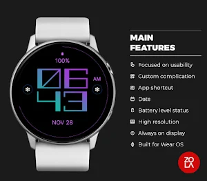 Cold Tech Watch Face Screenshot 1
