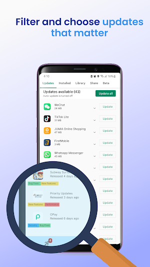 Priority Updates Screenshot 1