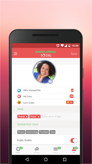 South Africa Social - Free Online Dating Chat App Screenshot 2