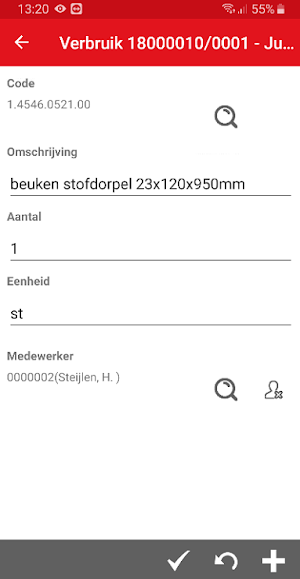 KRAAN Werkbon Screenshot 2