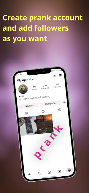 Fake Instgm - Follower, Likes Screenshot 2