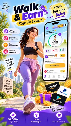 Walk & Earn: Steps for Cash Screenshot 0