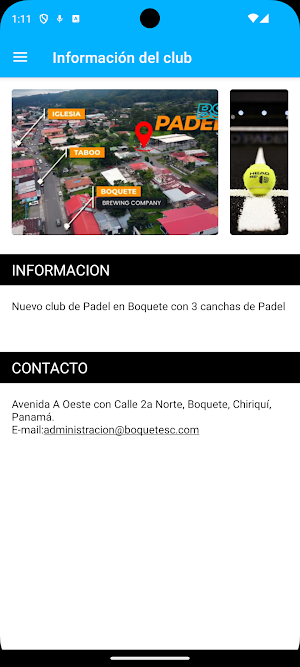 Boquete Sports Club Screenshot 0