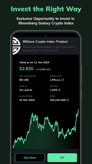 BitSave: Bitcoin & Crypto SIP Screenshot 0