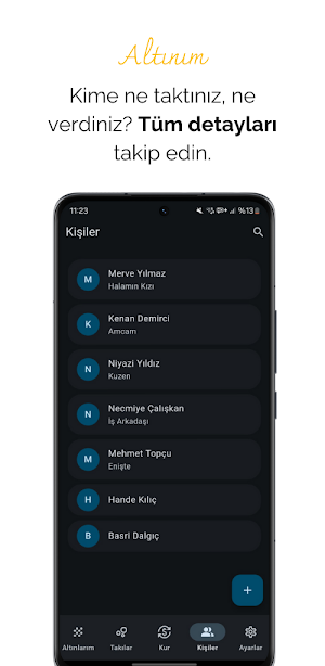 Altınım: Altın ve Takı Takibi Screenshot 3