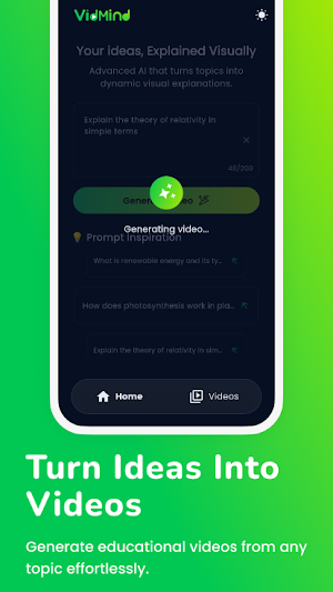 Vidmind Ai video generator Screenshot 1
